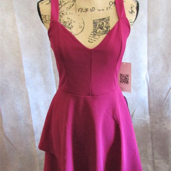Soft Double Ruffle Skater Style Dress - Picture 4 of 5